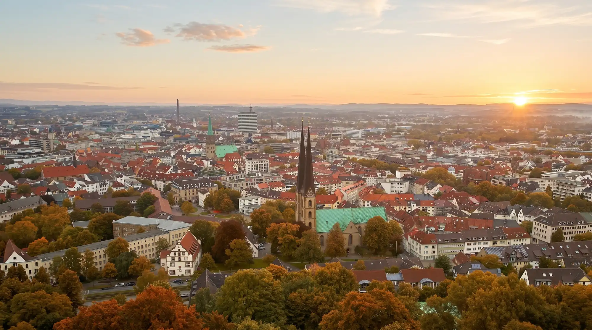 TERRAbyte Medien und Marketing Agentur für Bielefeld - Neustädter Kirche mit Stadtansicht